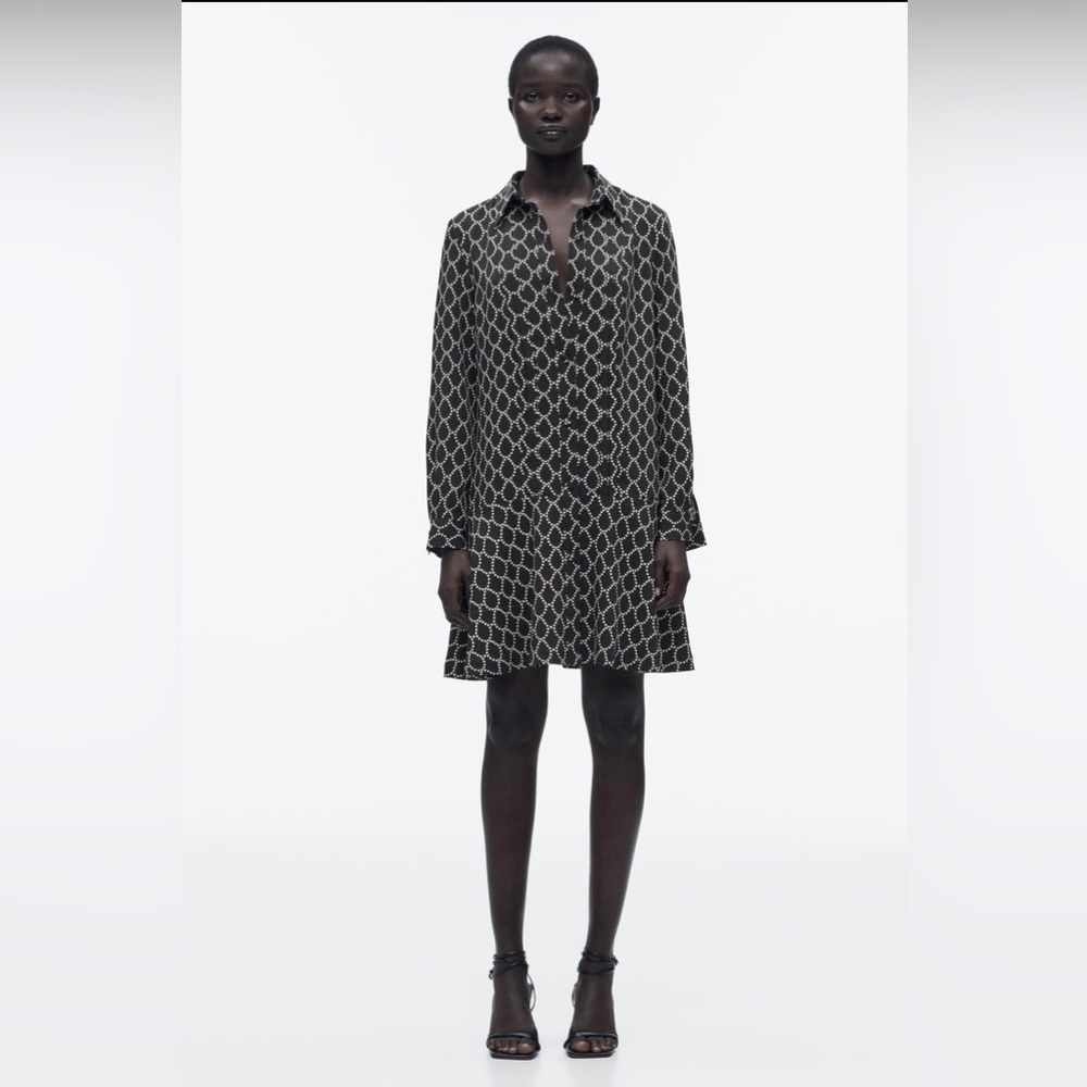 NWT!! Printed Shirt Dress